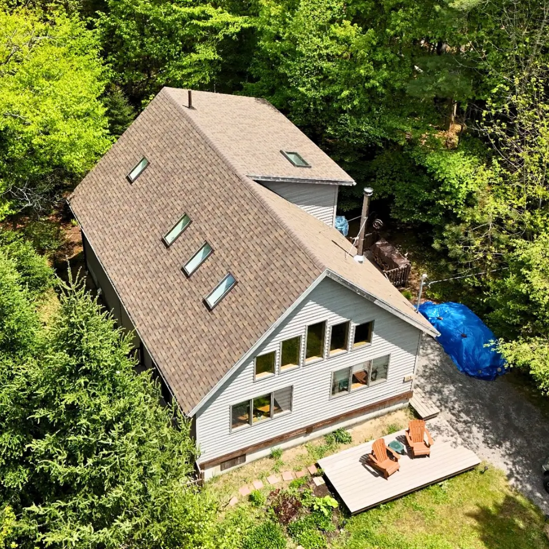 Two-story home roof replacement Rexford